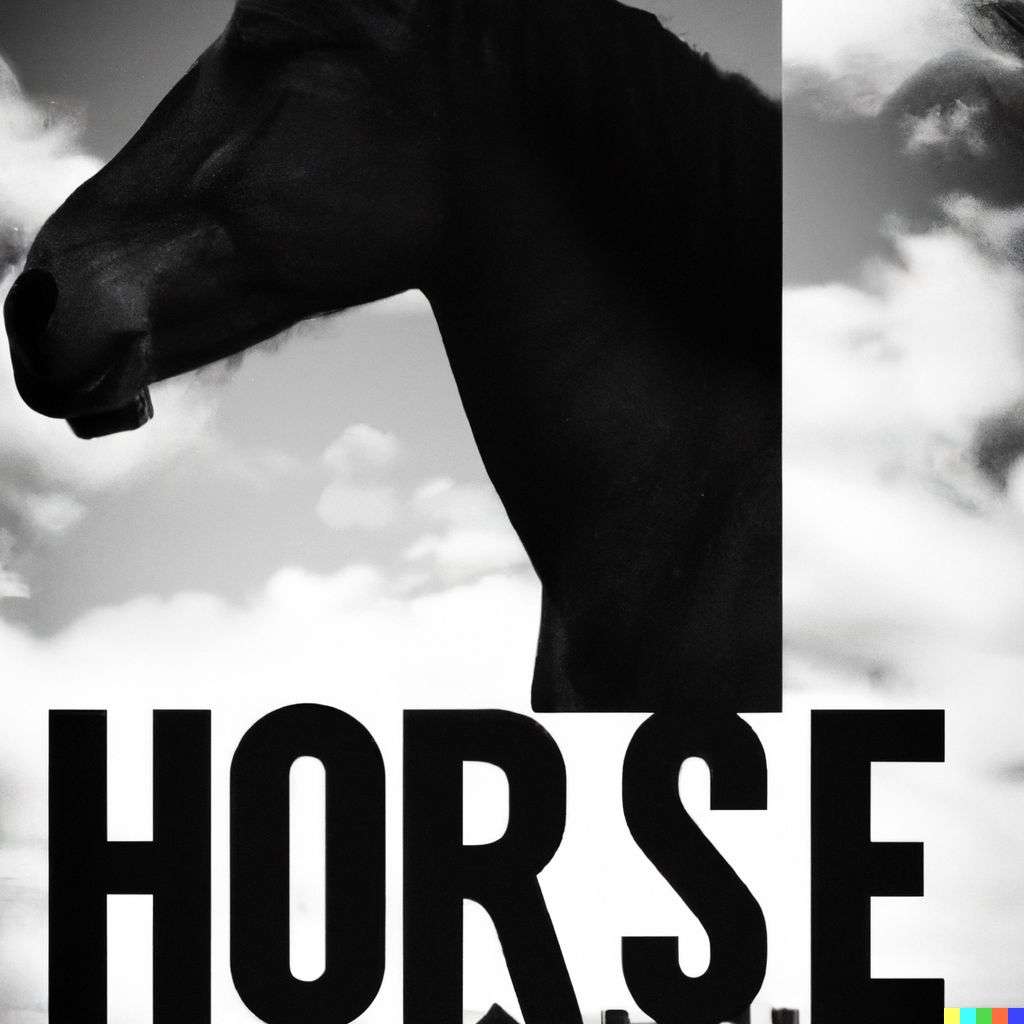 a horse, promotional poster for an independent movie